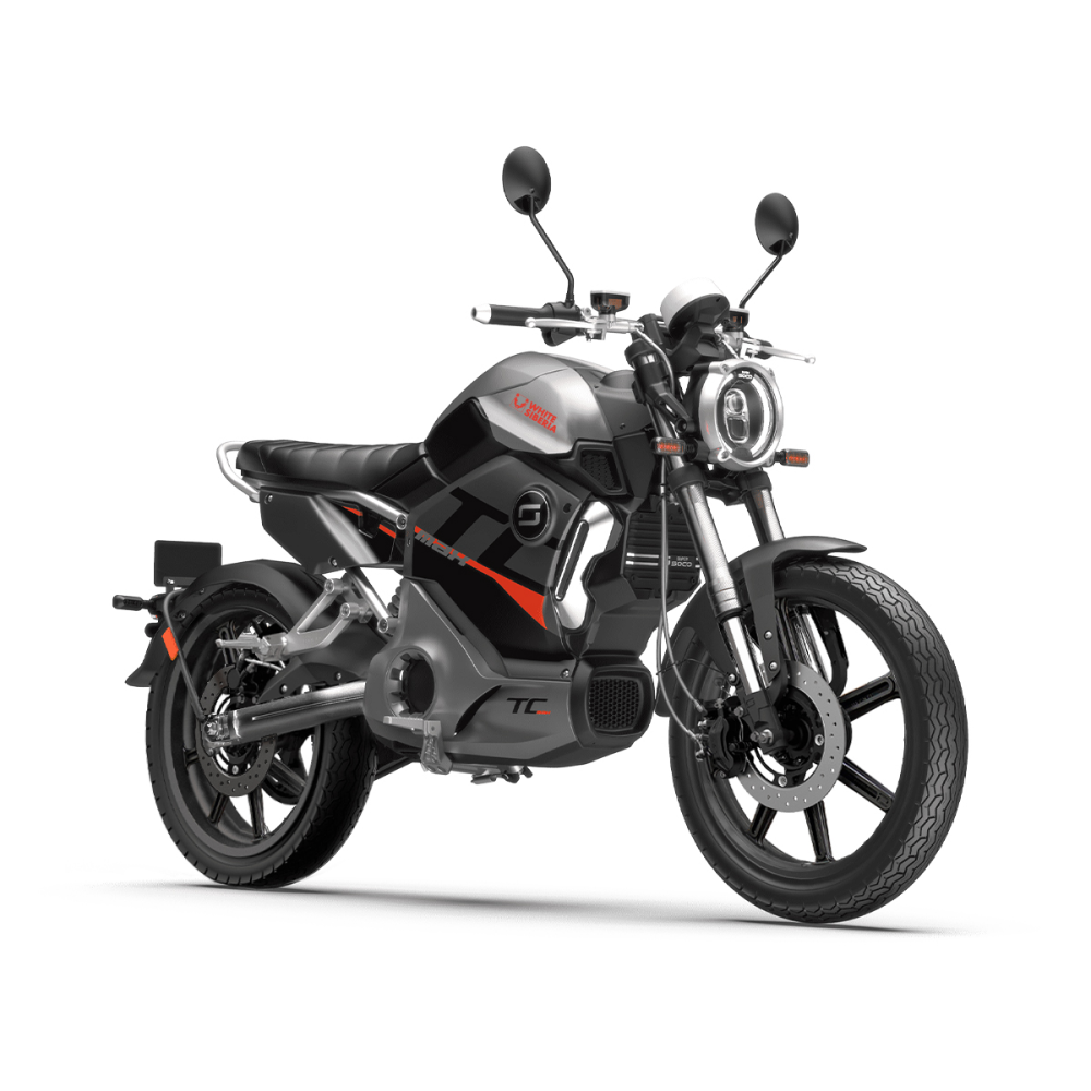 Электромотоцикл WHITE SIBERIA SUPER SOCO TC MAX (Черный)