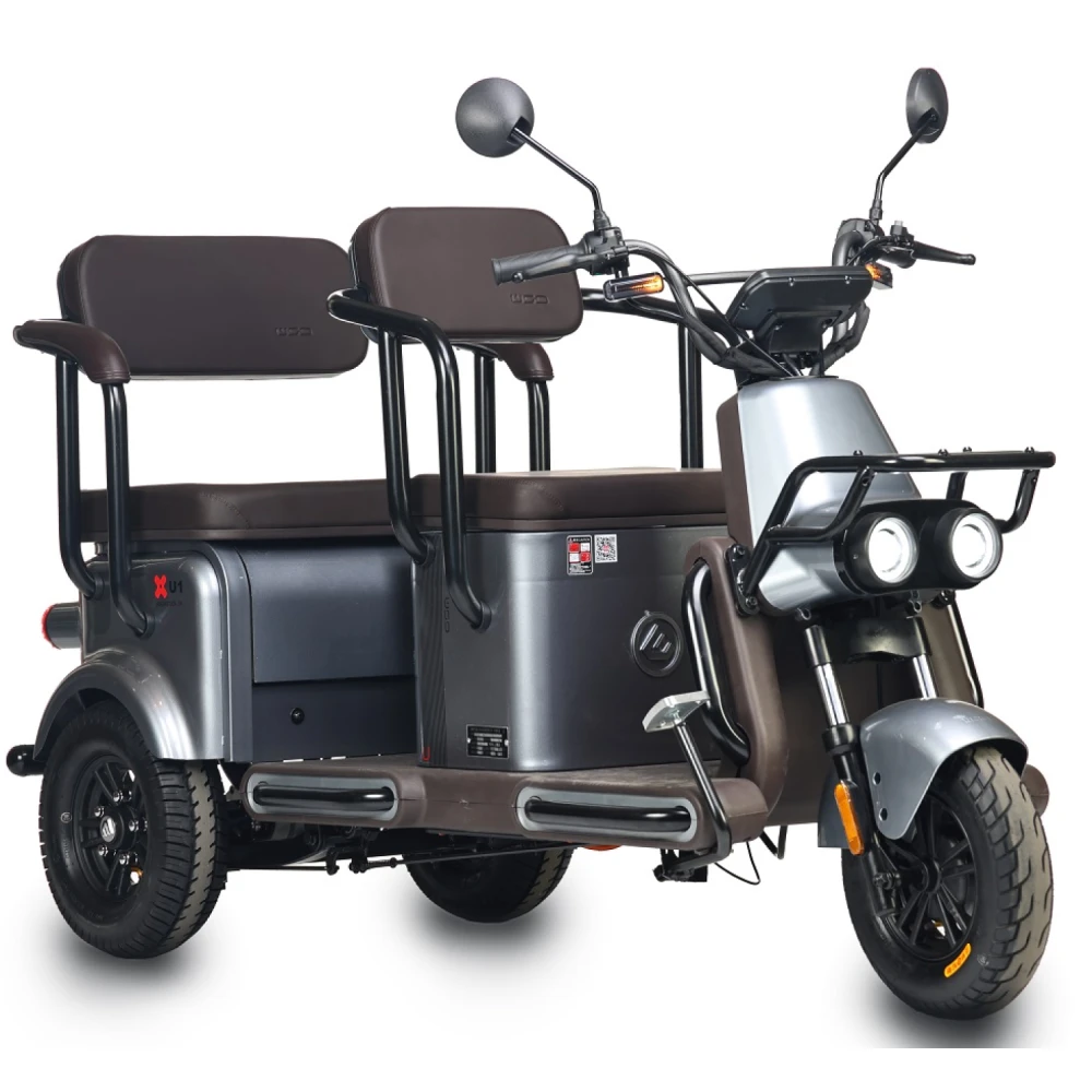 Электротрицикл Wanshida U1-X 60V 800Вт Коричневый