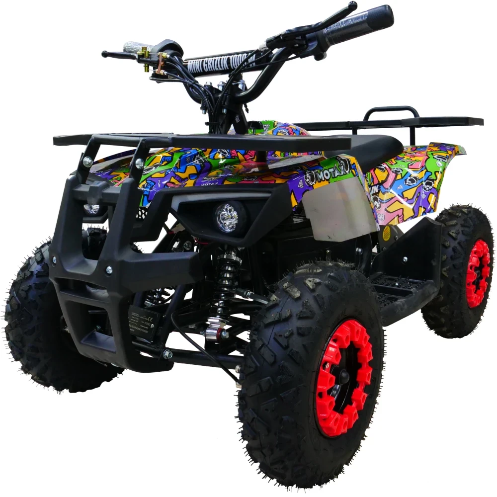 Электроквадроцикл MOTAX MINI GRIZLIK X-16 E1000 BW, общий вид Электроквадроцикл MOTAX MINI GRIZLIK X-16 E1000 BW, общий вид