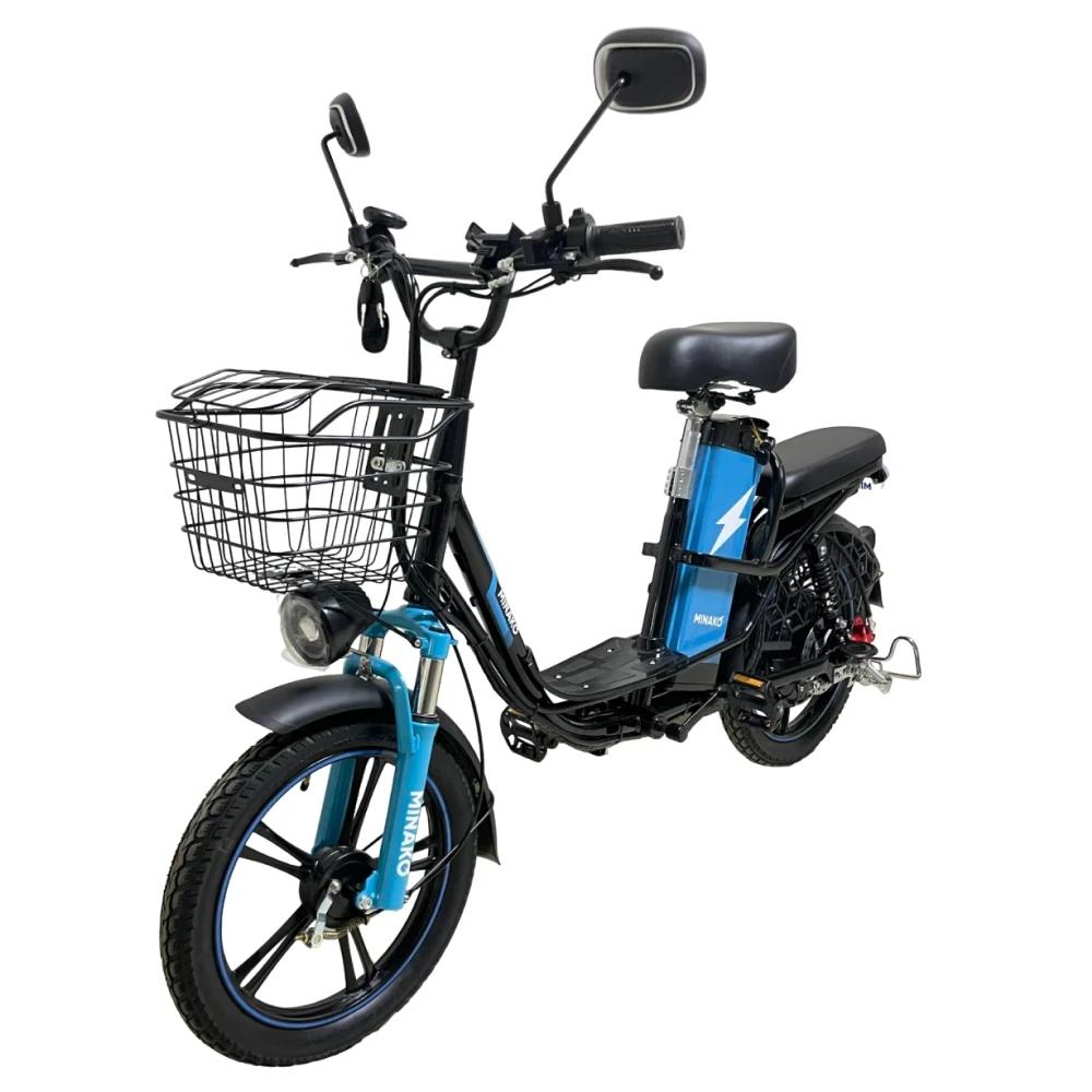 Электровелосипед Minako V8 Pro Black (черный) 500W 60V12Ah, общий вид